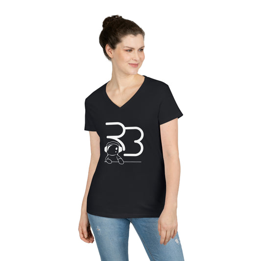 Ladies' V-Neck T-Shirt Black